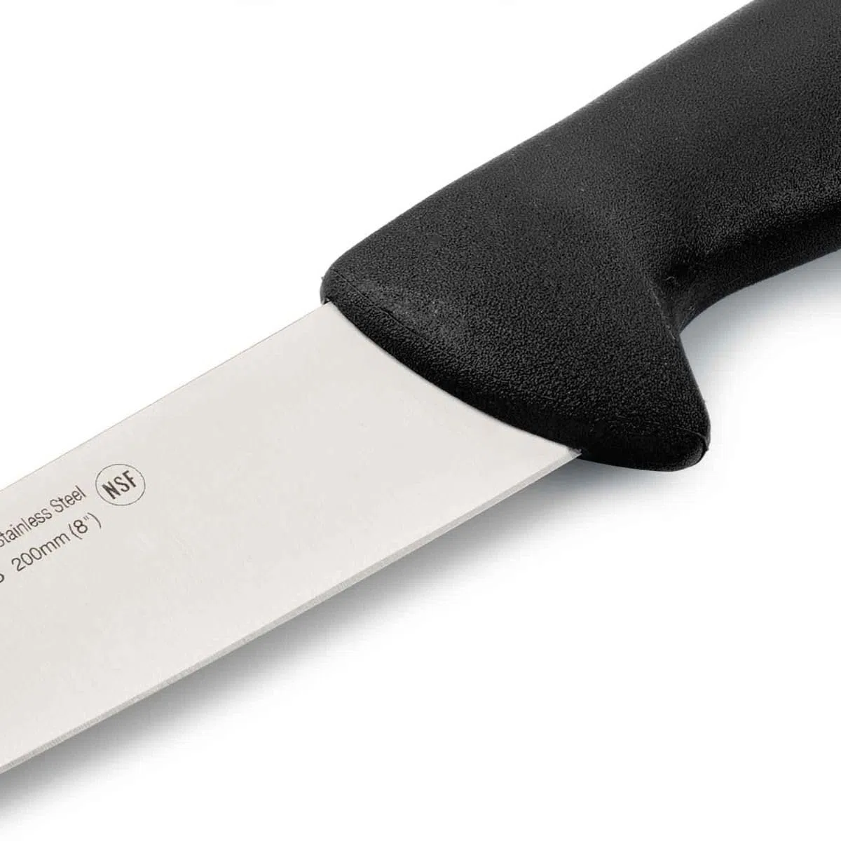 Arcos Fleischermesser mit Nitrum Edelstahlklinge 200 mm - Professionelles Küchenmesser zum Schneiden von Fleisch, Fisch und Gemüse - Ergonomischer Griff aus Polyoxymethylen, Serie 2900, Farbe Schwarz