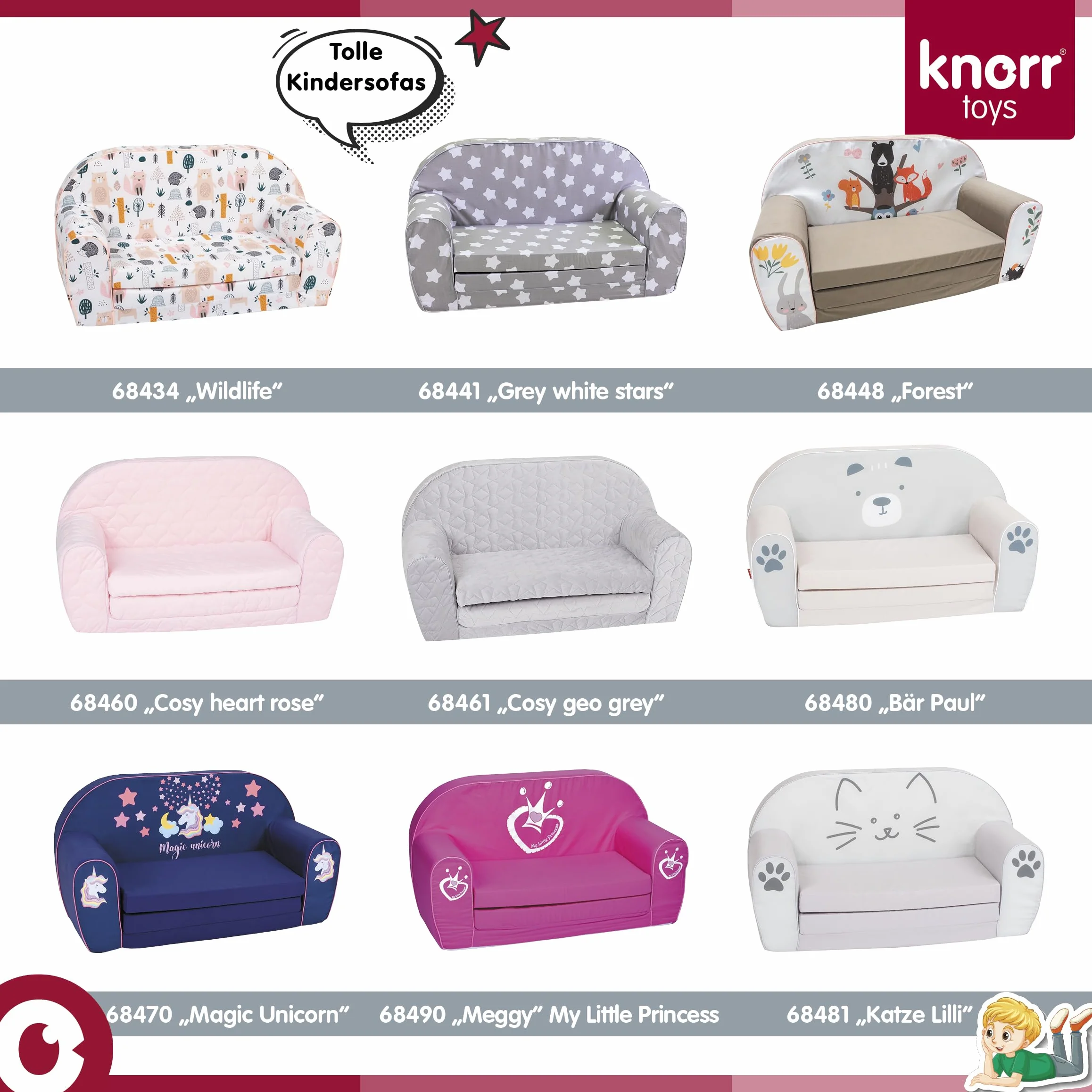 Knorrtoys 75003 - Kindersofa - Dino