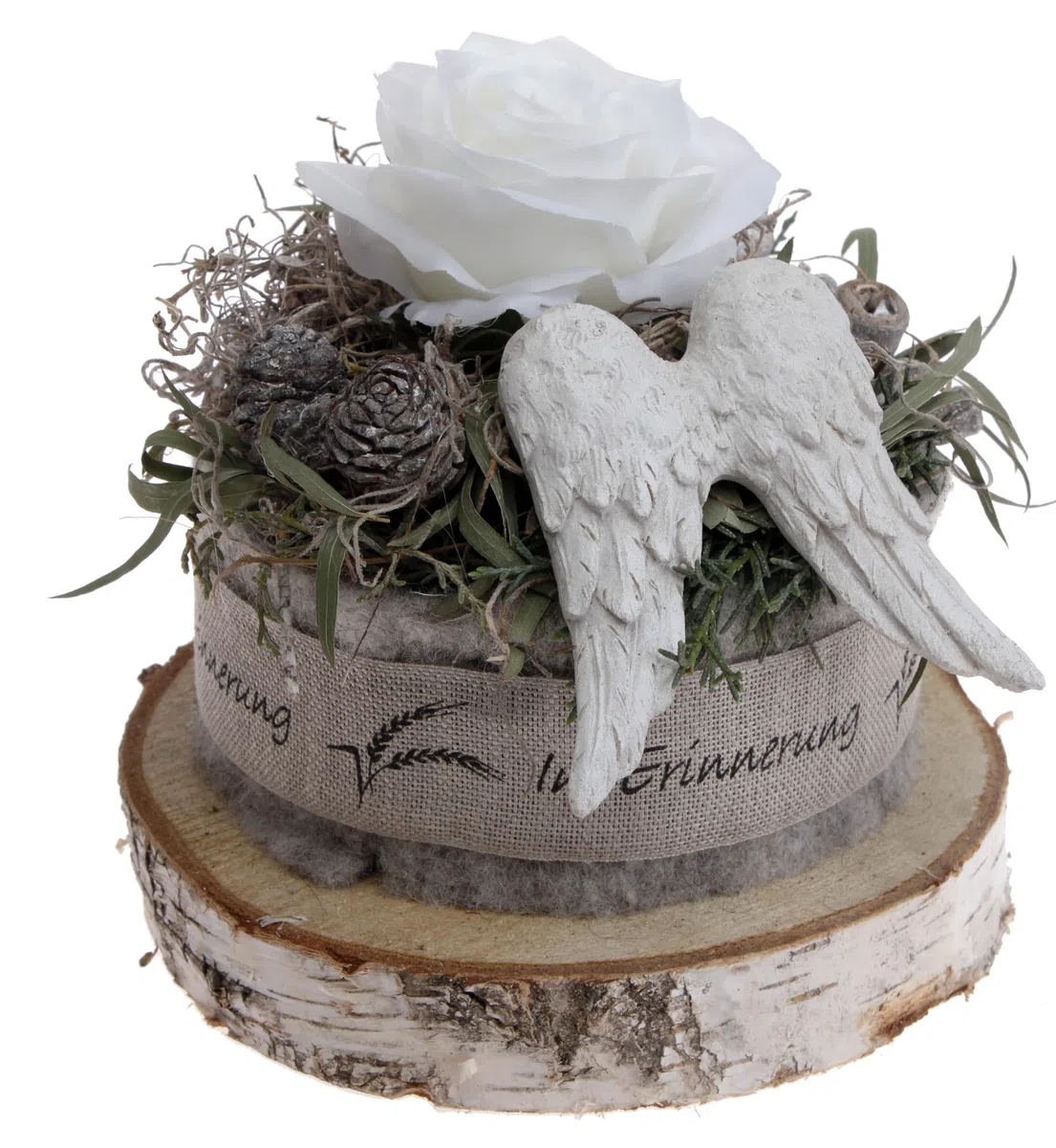 Grabgesteck für Urnengrab D20cm mit Foamrose CreaFlor Home