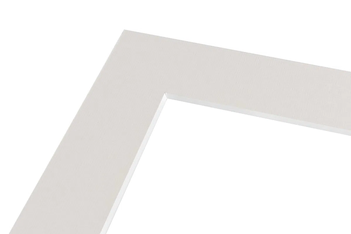 nielsen Conservation Passepartout Karton 2,2 mm | 5er Set | Außenformat 30x40 cm für Bildformat 20,5 x 29,5 cm (DIN A4) | Cremeweiß | strukturierte Oberfläche
