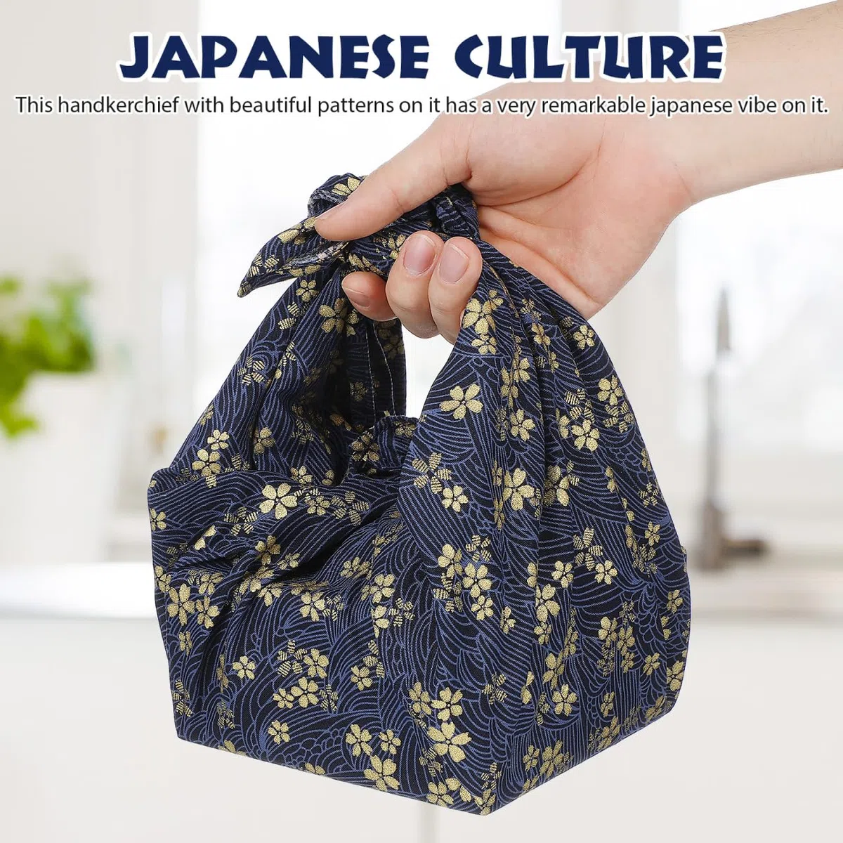 EPIGEIST Japanischer Geschenkverpackungsstoff aus Hochwertiger Vielseitiges Furoshiki Tuch Umweltfreundlich Schadstofffrei für Bento Boxen Geschenke und Reisen