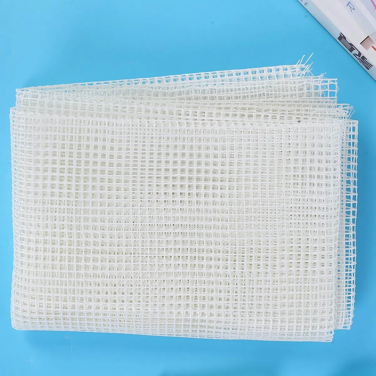 Bulk Teppich Hooking Mesh Latch Hook 150x100cm mit Holzgriff | Glasfaser Häkeln Mesh für DIY Teppichherstellung Teppich Stickerei Werkzeug für Wandteppich und Bodenbelag
