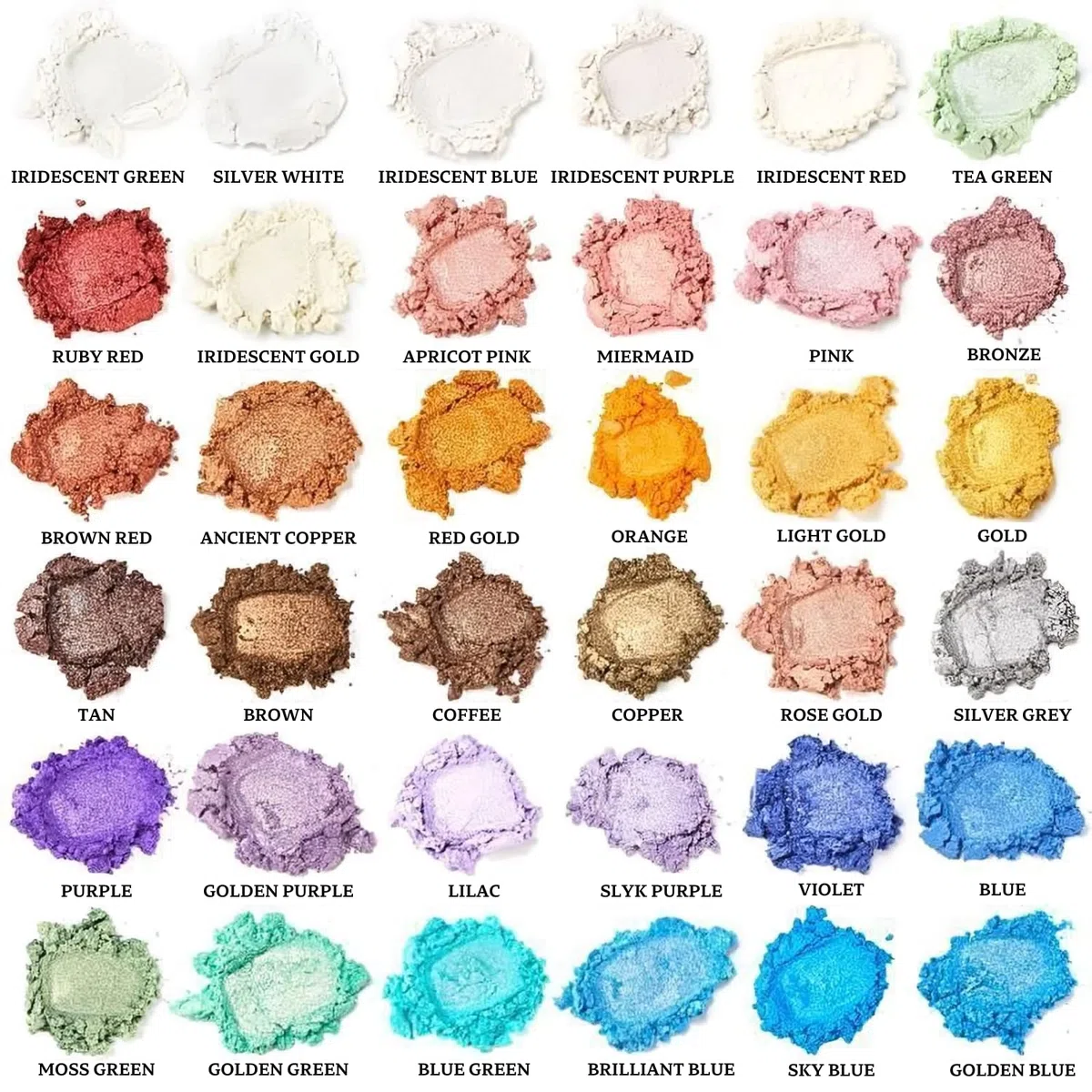 Smalltongue Epoxidharz Farbe Mica Pulve, 36Farben* 10g, Epoxidharz pulver Geeignet Für Seifenfarbe,Kosmetik, Lipgloss, Lidschatten,Badebombe, Kerze, Resin Pulverfarbe