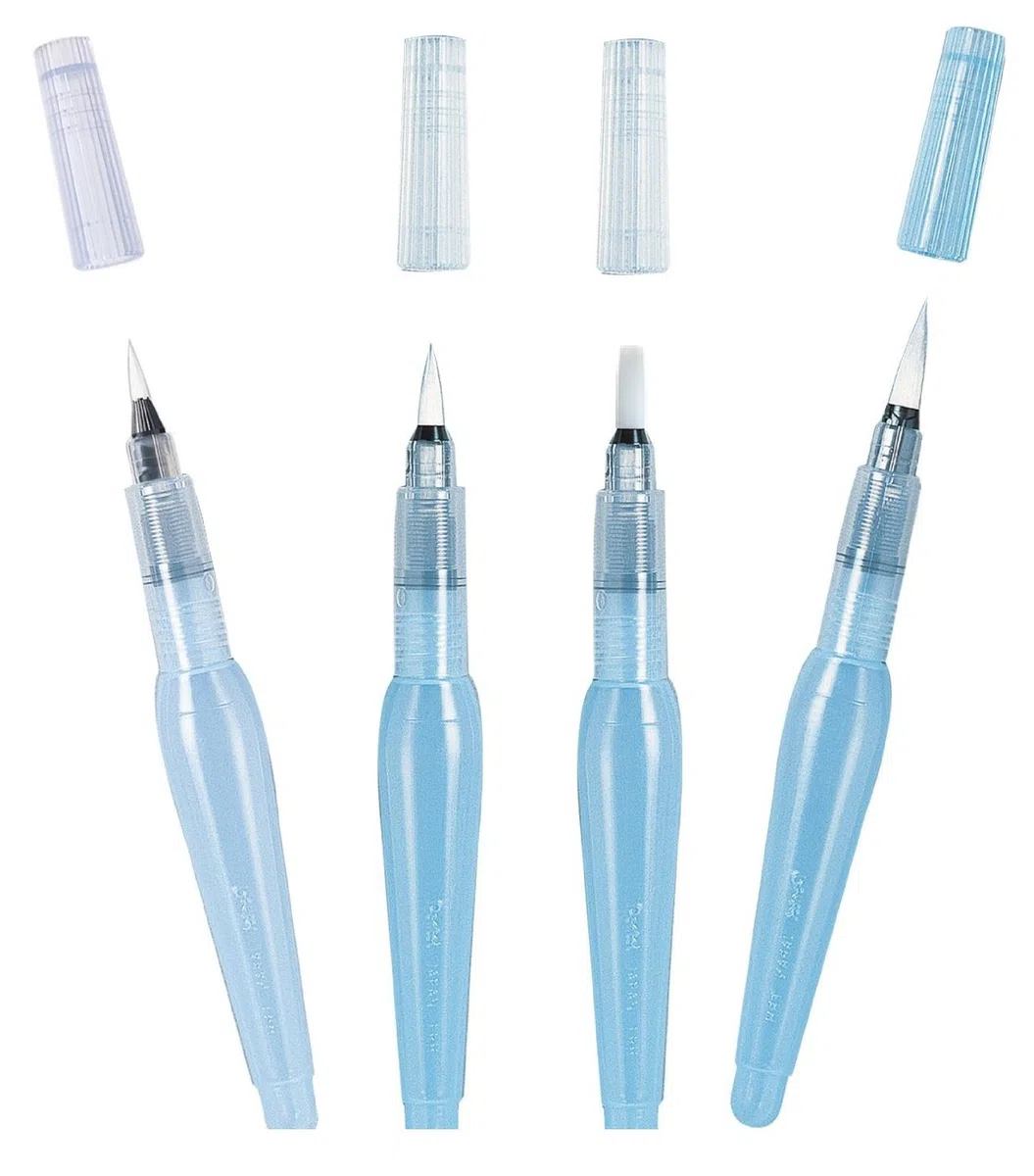 Pentel Water Brush Wasserpinsel (feine, mittlere und breite Spitze) 3 Stück (4er Set)