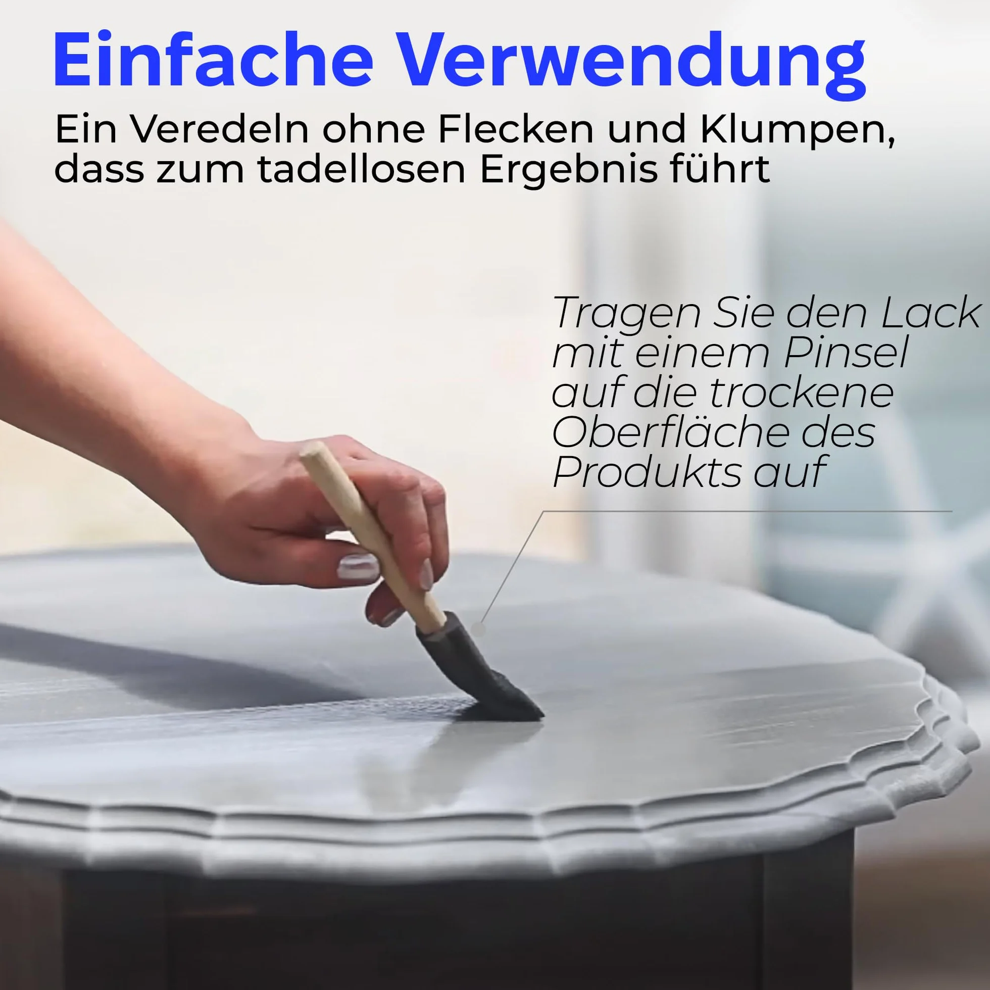 Acryl Klarlack Glänzend 500 ml – Acryl Versiegelung Firnis für Acrylfarben, Bemalte Holz, Steine, Ton | Glanzlack Wasserfest Finish, Schnelltrocknend, Farblos | Glossy Varnish