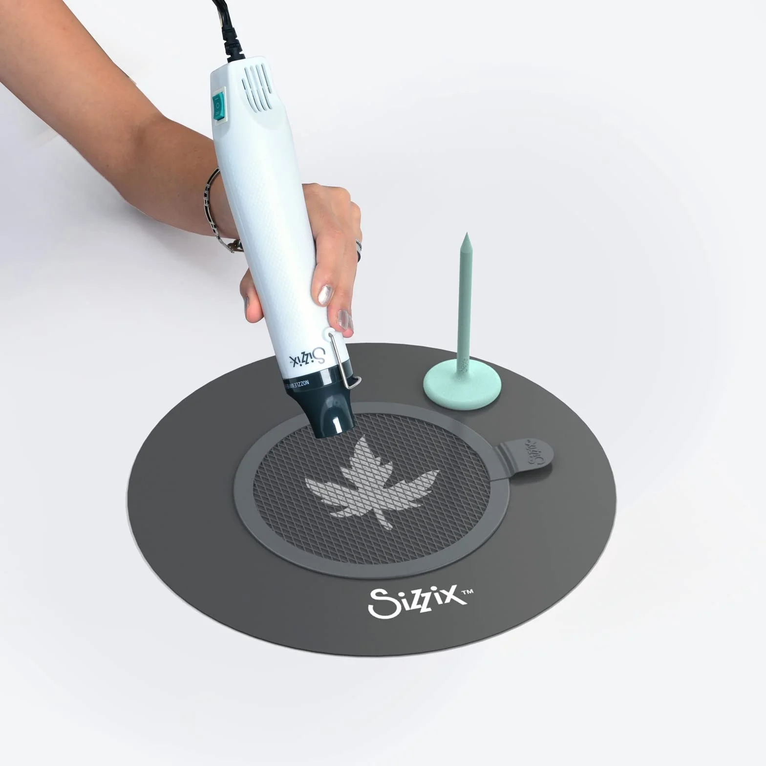 Sizzix Schrumpfplastik-Zubehör - Wärmebeständige Matte, Presswerkzeug, Maschenauflage - Kompatibel mit dem Sizzix Heißluftgerät