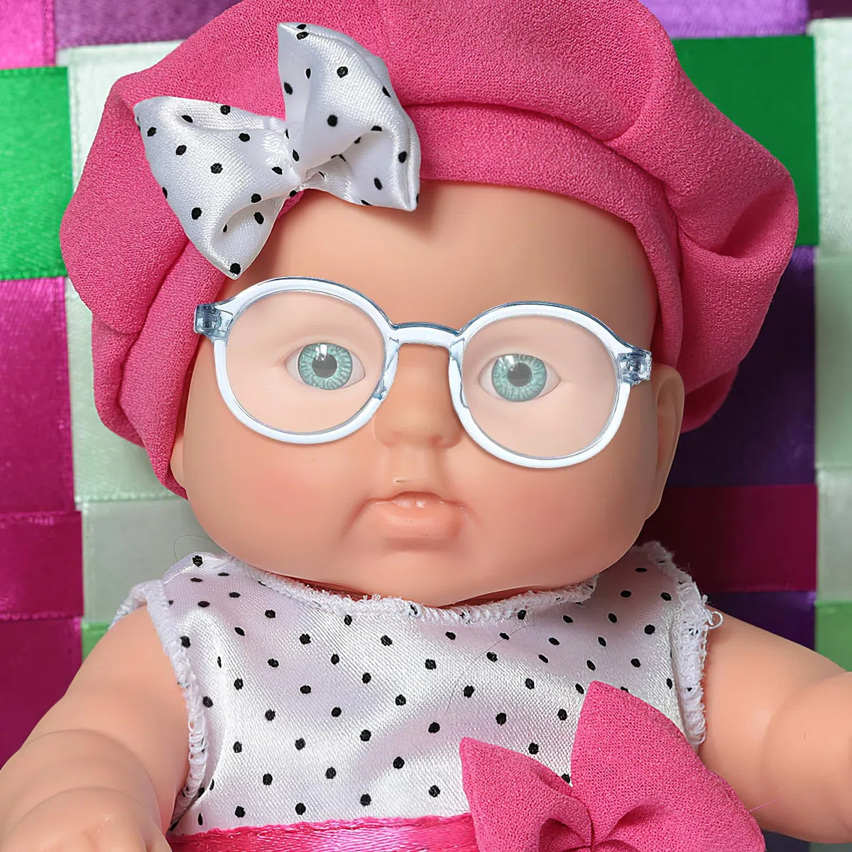 SHINEOFI Mini-Puppenbrille 6 Stück Puppenzubehör Mit Transparenten Gläsern Kostümbrillen Für Baumwollpuppen Plüschtiere Und Puppenhauszubehör Dekoratives Mini-Accessoire