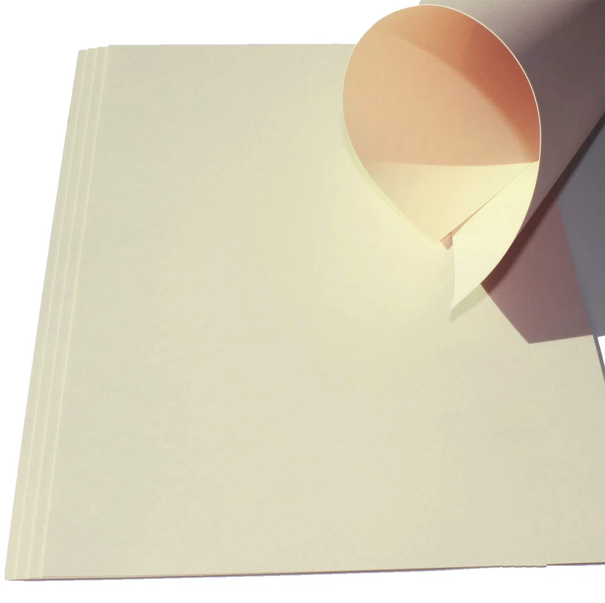 100 Blatt Ton-Bastel-Karton DIN A5 240g/m² Elfenbein Dickes Ton-Papier 148x210mm super zum Basteln - komplett durchgefärbt bedruckbar - sehr stabil DIY Bastelideen