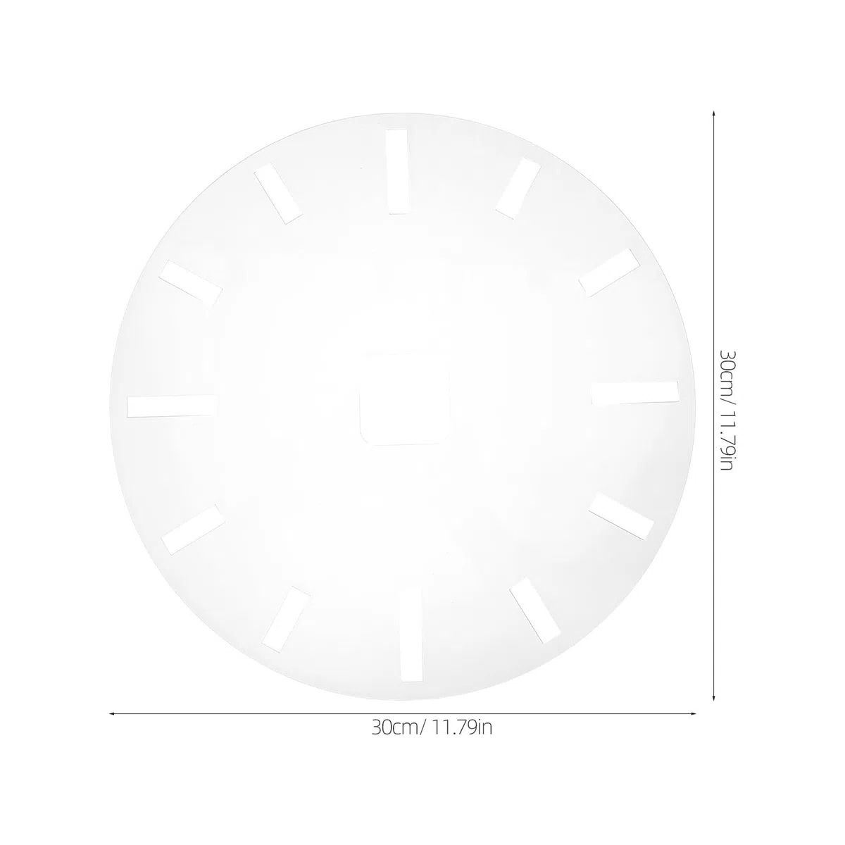 DOITOOL Acryluhr-Vorlage Zifferblattschablone Mit Arabischen Und Römischen Zahlen Präzise Frässchablone Für Diy-Holzbearbeitung Wanduhr-Inlay 11.81X11.81X0.08 Zoll