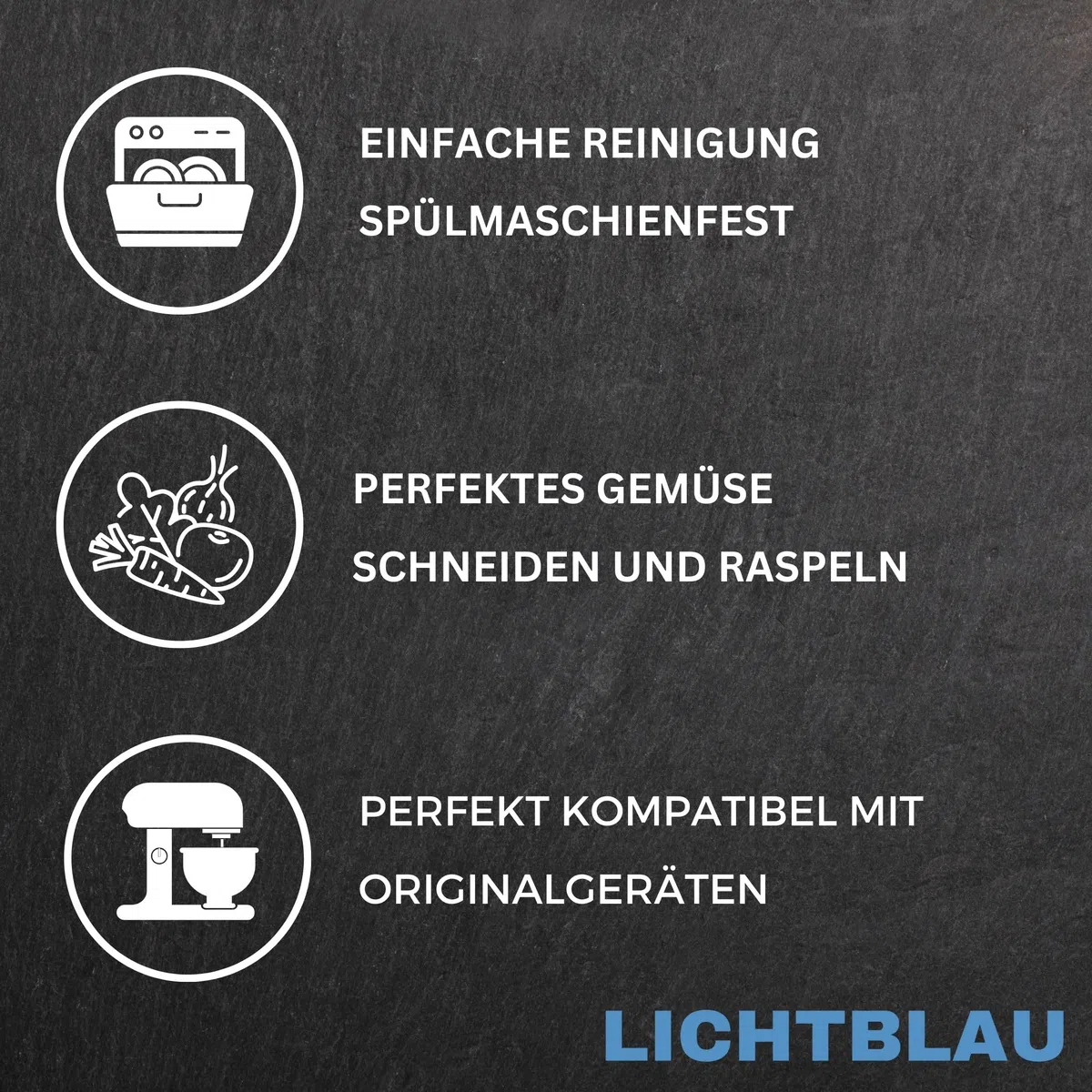 LICHTBLAU Mitnehmer Flügelrad 630760 00630760 2er Set MUM5 | Passend für MUZ5DS, MUZ5VL Veggie Love und Bosch MUM Serie 2