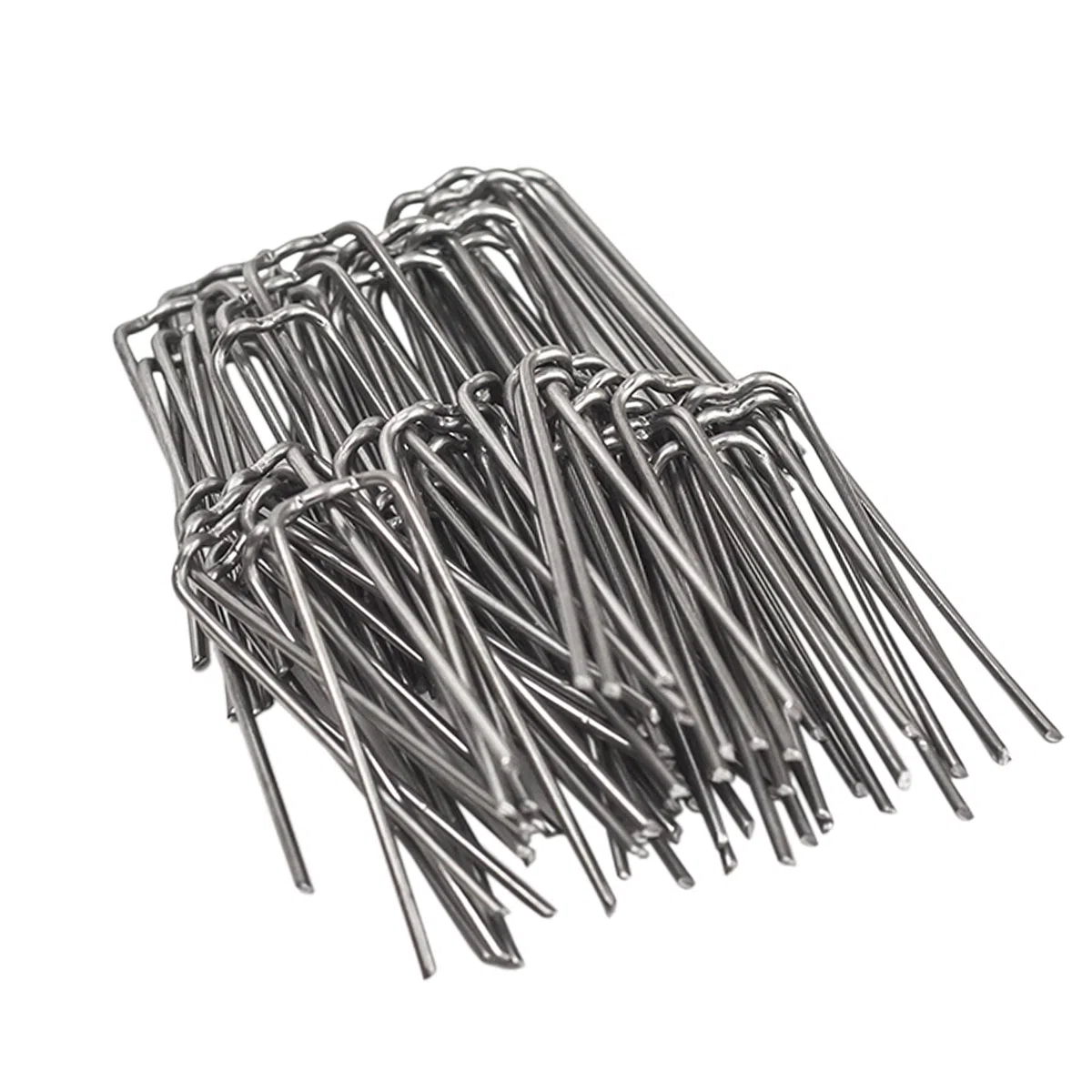 Inter Flowers GmbH Patenthaften im Set - Verschiedene Größen - Krampen Kranznadeln Haften Steckklammern Patenthafte für Kränze Römerhaften für den Garten (17 x 50 mm 60 Stück)