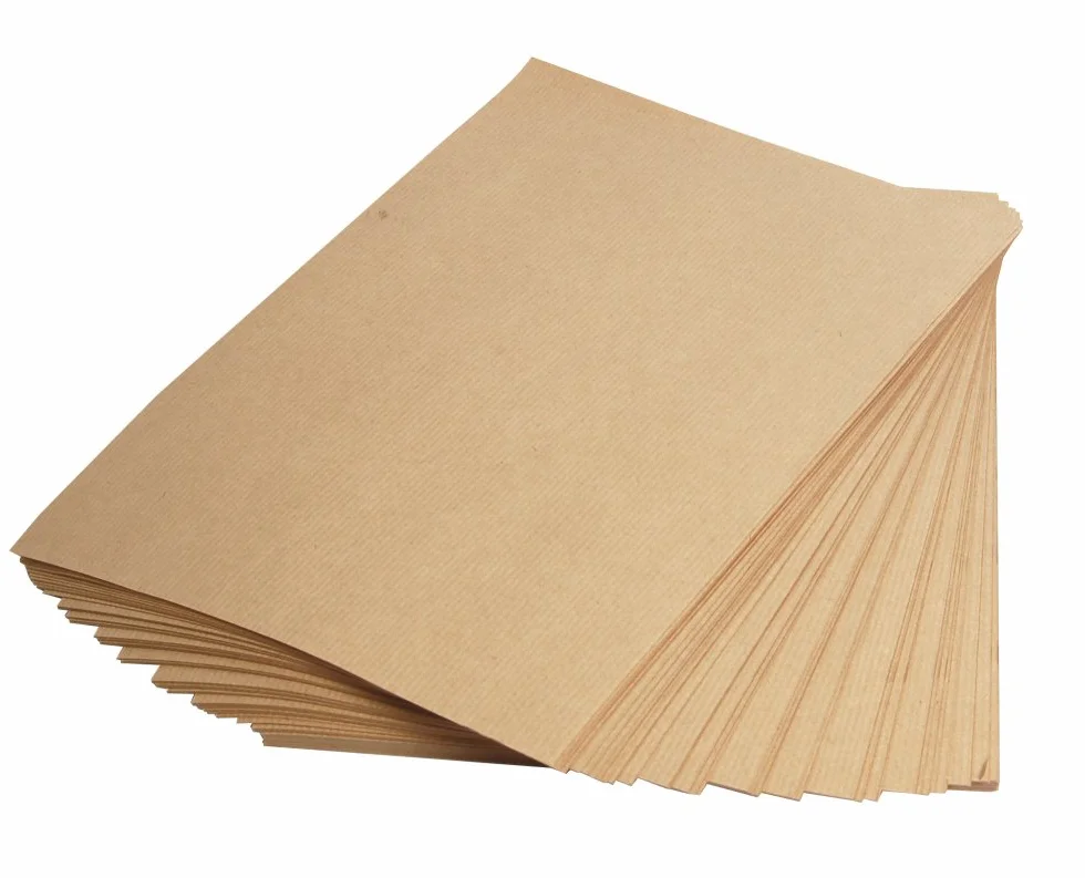 Clairefontaine 3708C Packung mit 250 Blatt Kraftpapier (90g, DIN A4, 21 x 29,7 cm, ideal für Kunstprojekte und zum Einpacken) braun