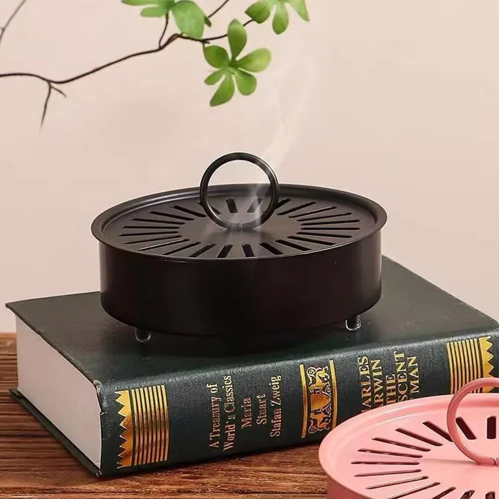 Mückenspirale Halter, Anti Mücken Spirale Metall Holder, für Citronella Räucherspirale, Zitronengras Coils, Insekten Spirale, Räucherspiralen Halter,Indoor und Outdoor
