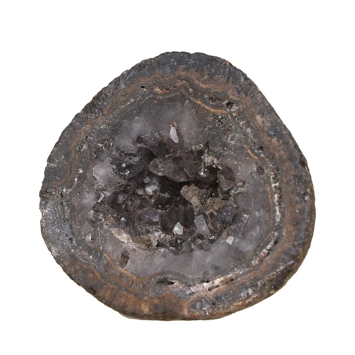 Nupuyai Achat Geode Stein Kristall Cluster Druse Rohstein Mineralstein Heilstein Feng Shui Naturstein Achat Dekoration für Haus Garten, klein