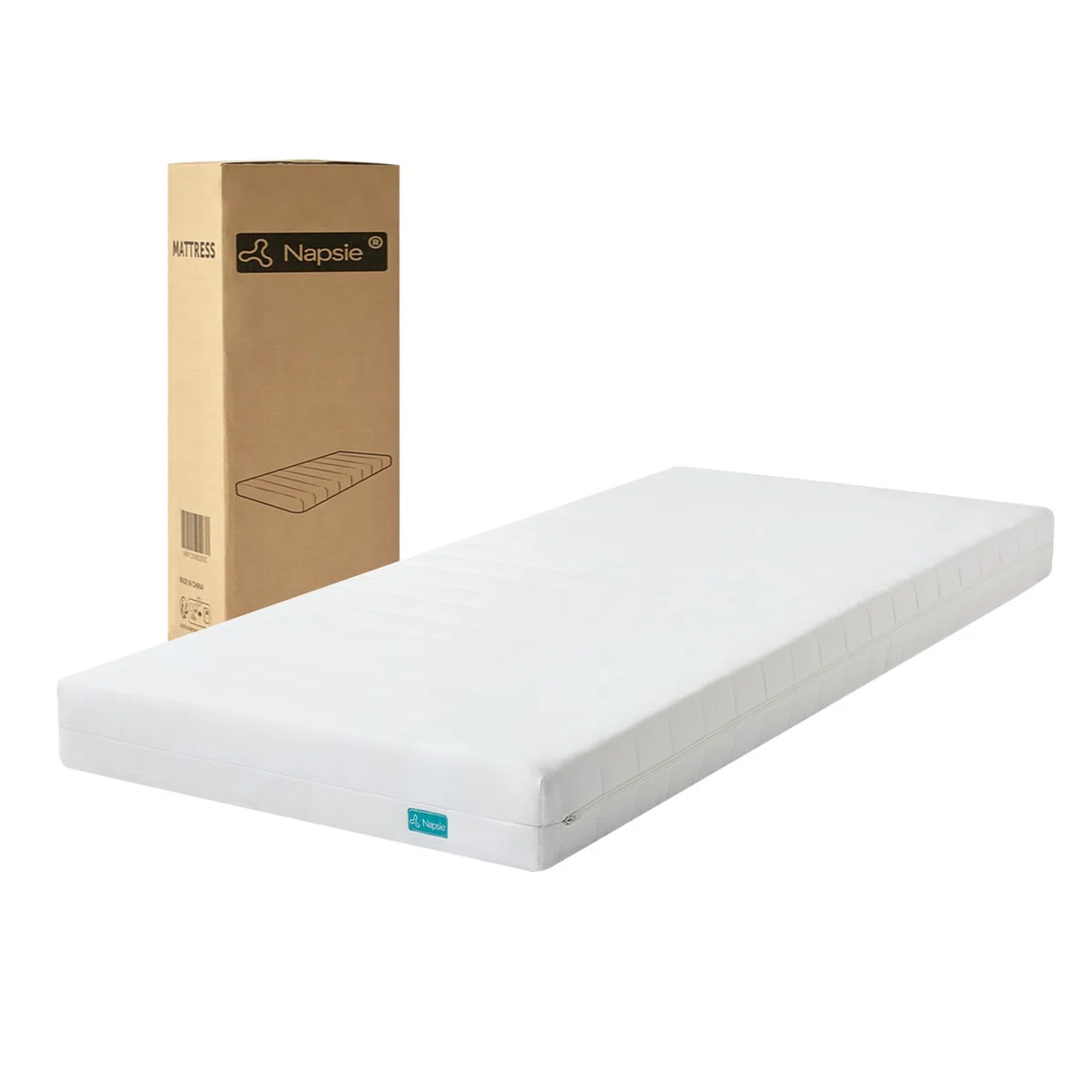 Matratze 90x200 Mittelfest 12cm - Ergonomische 7-Zonen Hochwertige Kaltschaummatratze mit waschbarem Bezug, Atmungsaktiv Schaumstoffmatratze Rollmatratze, Öko-Tex Zertifiziert