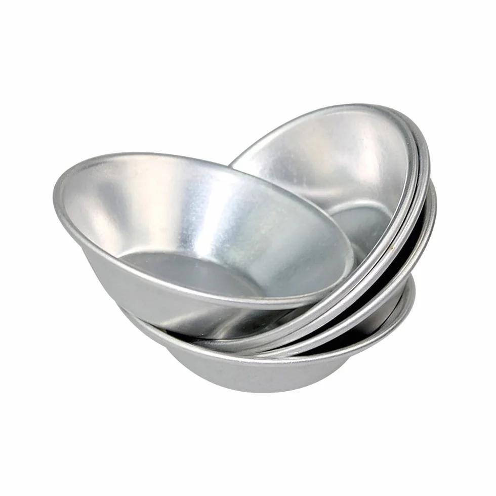 24 eloxierten Aluminium-Ei Tart Cupcake Kuchen Cookie Form Puddingform Backen Werkzeug