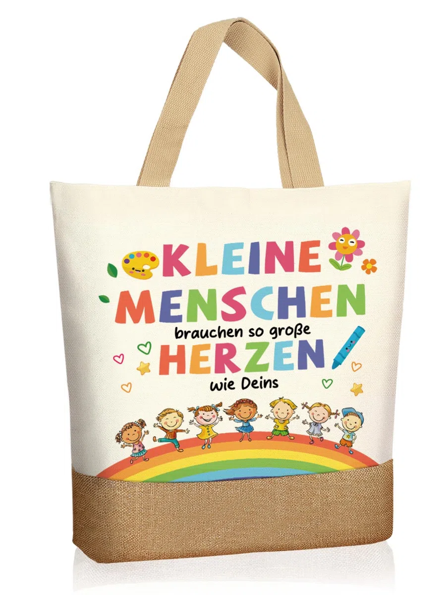 Beste Erzieherin Geschenk Abschied,Abschiedsgeschenk Erzieherin Kindergarten, Dankeschön Geschenke für Lehrerin Baumwolltasche, Kinder Abschiedsgeschenk Kita, Erzieher Geschenk zum Abschied