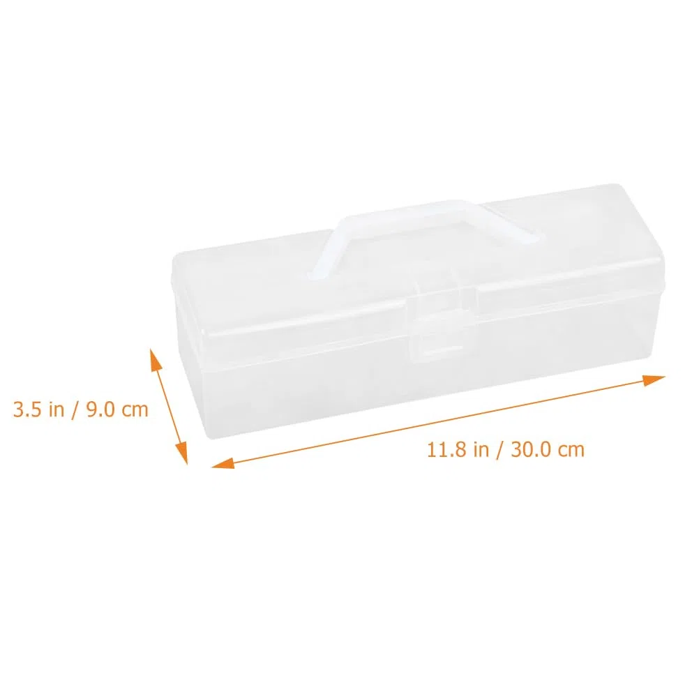 Transparente Kunststoff Aufbewahrungsbox FüR Medaillen Und Abzeichen Mit Deckel Staubdicht Und Praktisch FüR BüRo Schlafzimmer Und Studium 11.8X3.5X3.5 Zoll