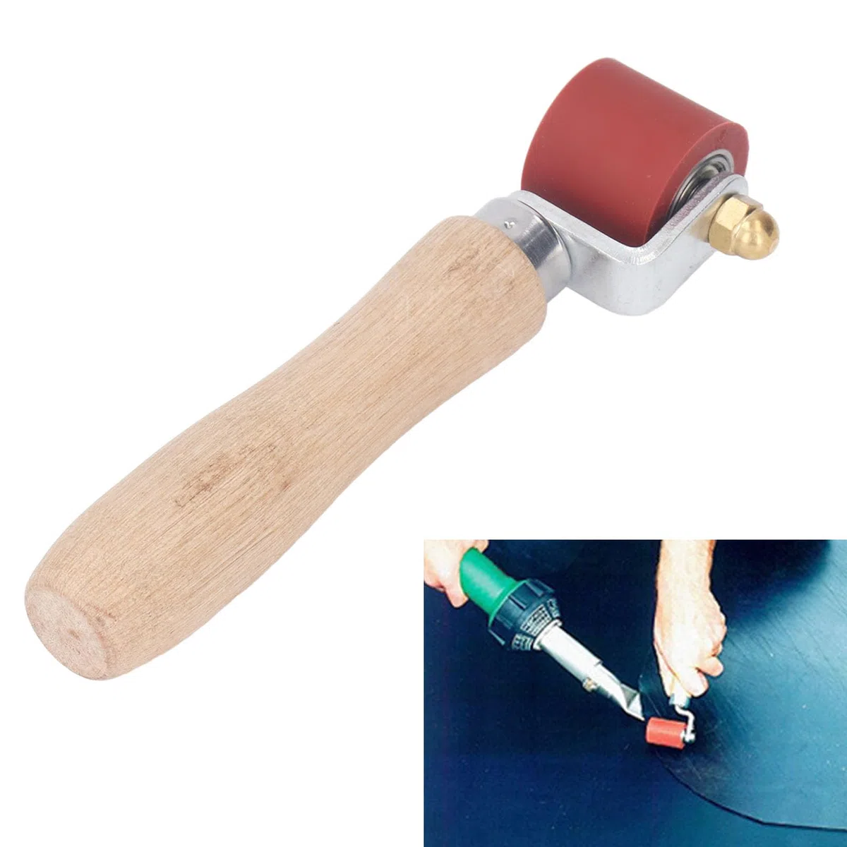 Nahtroller 28 Mm Breite, Hitzebeständiger Quilt-Tapeten-Nahtroller, Glättendes Nahtroller-Werkzeug Zum Schweißen von PVC-Rollen und Planenmembranen