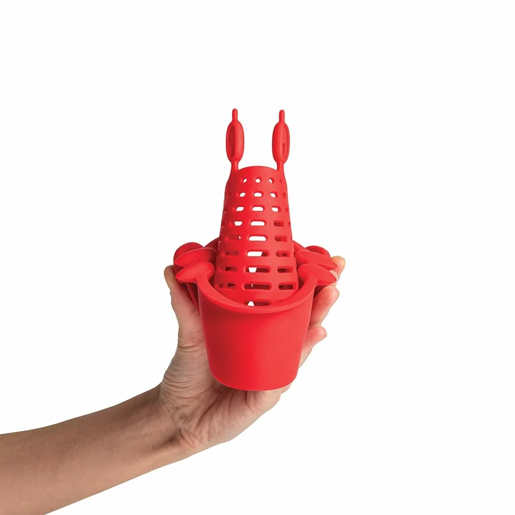 Nudelsieb von OTOTO - Küchen Gadgets, Haushalt Gadgets, Küchenzubehör, Küchenhelfer, Lebensmittelsieb, Spaghetti-Sieb, Lustige Küchenutensilien (Krabbe)