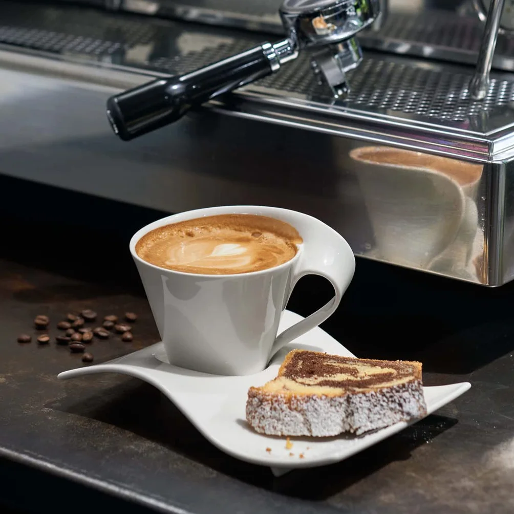 Villeroy & Boch – Newwave Caffè Café Au Lait Tasse 260 Ml Weiß, Spülmaschinenfest, Mikrowellensicher, Becher, Kaffeebecher, Kaffeetasse, Heißgetränkebecher, Premium Porzellan