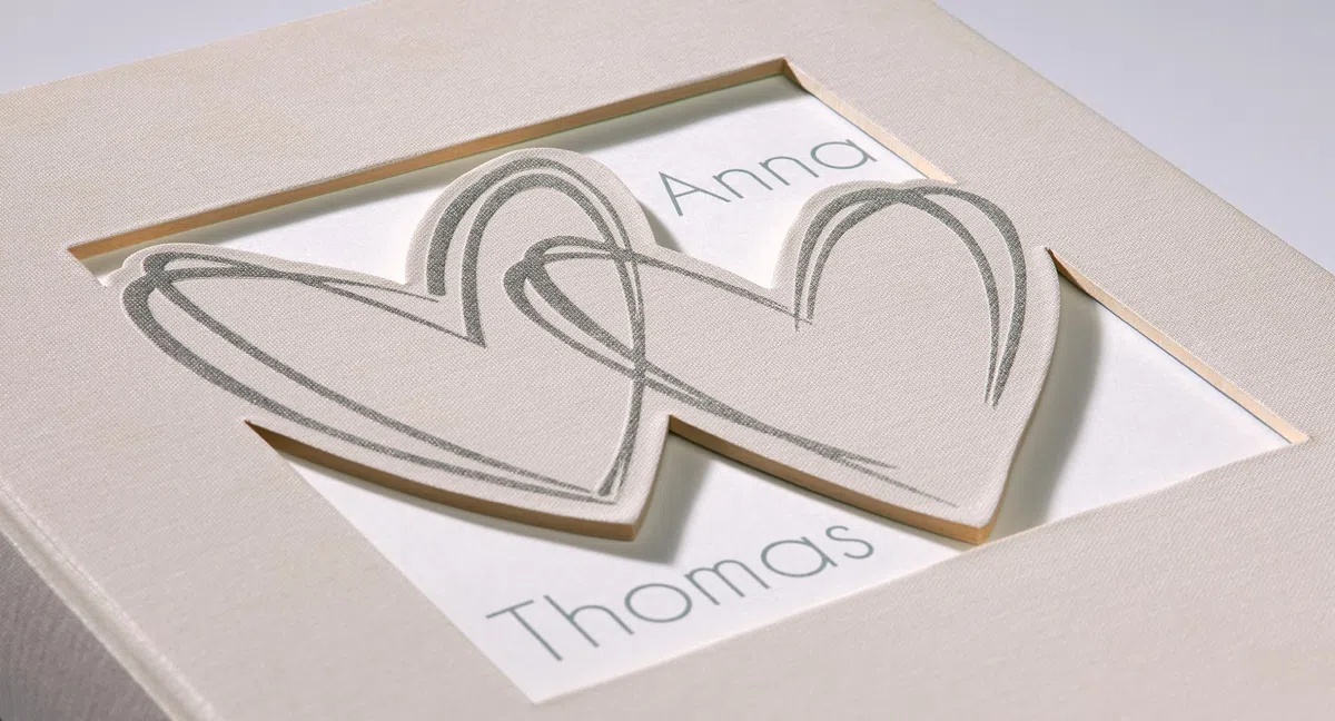 Walther UH-128 Hochzeitsalbum with All My Heart, 28 x 30.5 cm