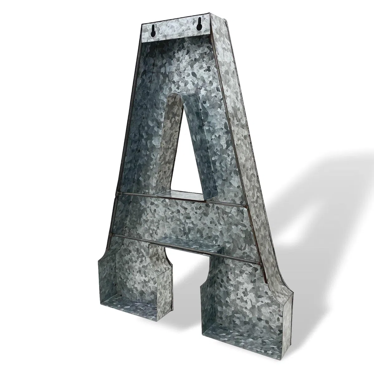 XXL 52cm Buchstabe Ziffer Zahl Zink Metall Dekoration Garten 3D Größe R