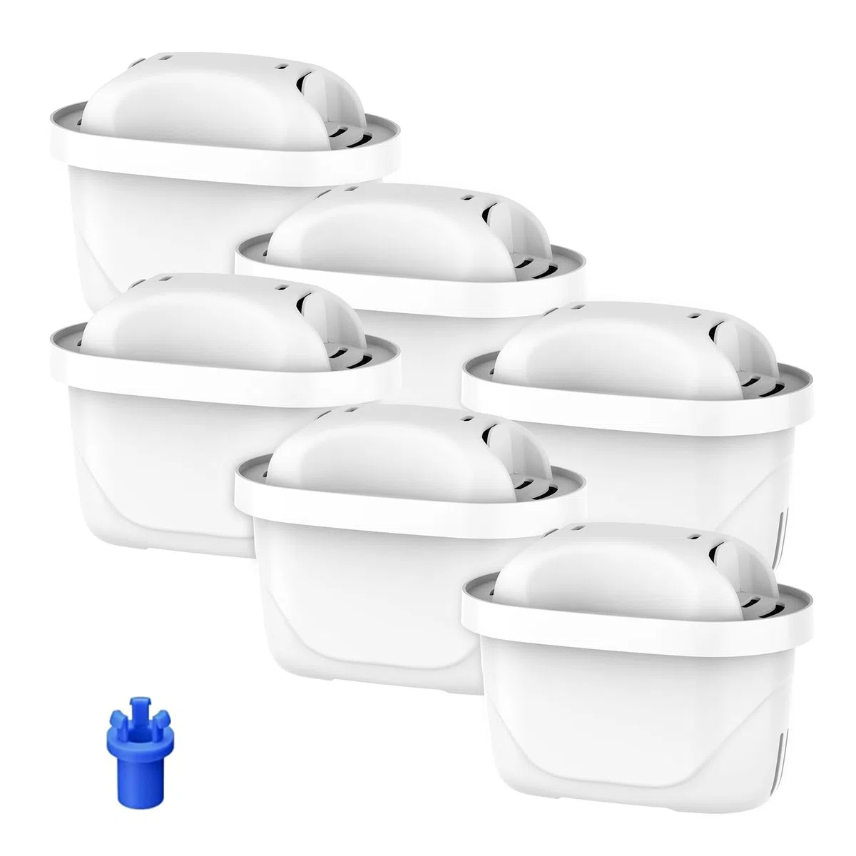 GLACIER FRESH Wasserfilter Kartuschen Ersatz für Brita Maxtra+ Plus, Maxtra Pro All-in-1 Wasserfilter, Kompatibel mit Brita Marella Kanne, Reduziert PFAS, Chlor, Kalk & Metalle (6)