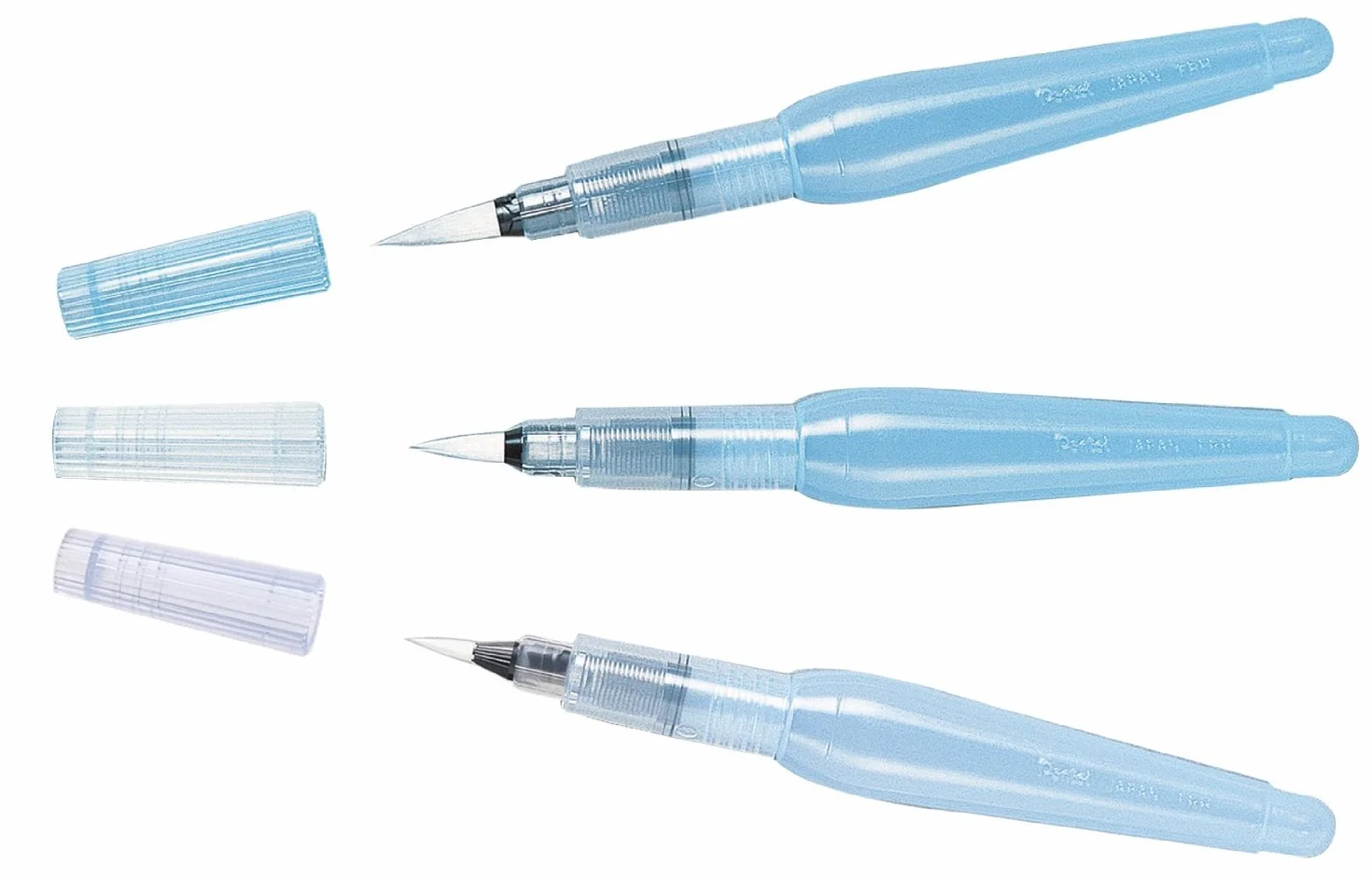 Pentel Wasserpinsel, rund Set | fein | mittel | breit, 1