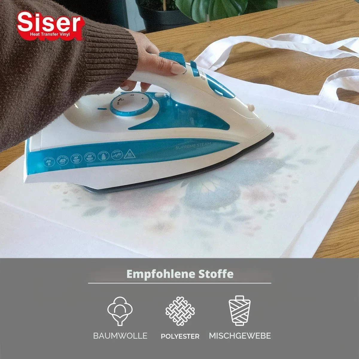 Siser Craft Pack Easy Color DTV - 10 Blatt A4-Thermovinyl-Set, kompatibel mit Tintenstrahldruckern, bedruckbares thermoklebendes Vinyl