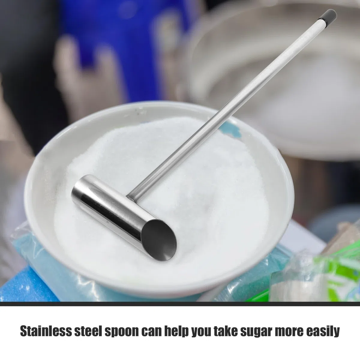 Ciieeo Edelstahl Marshmallow Zuckerlöffel Für Zuckerwattemaschine Mit Ergonomischem Griff Robuster Zuckerportionierer Für Haushalt Partys Und Gastronomie