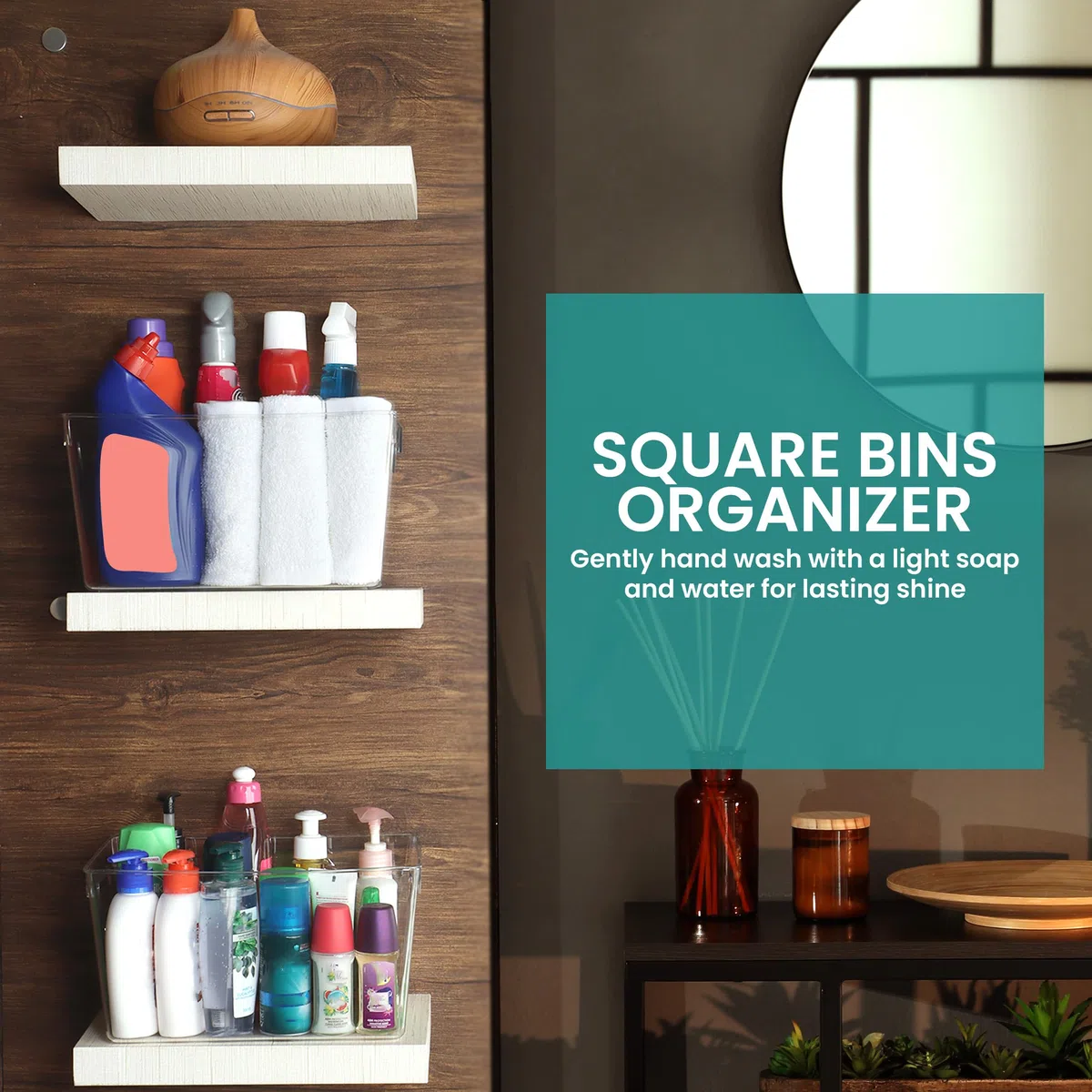 KICHLY Pantry Organizer, 6er-Pack Kunststoffbehälter mit Griffen für Küche, Schrank, Kühlschrank und Regal, BPA-frei, stapelbare Vorratsbehälter