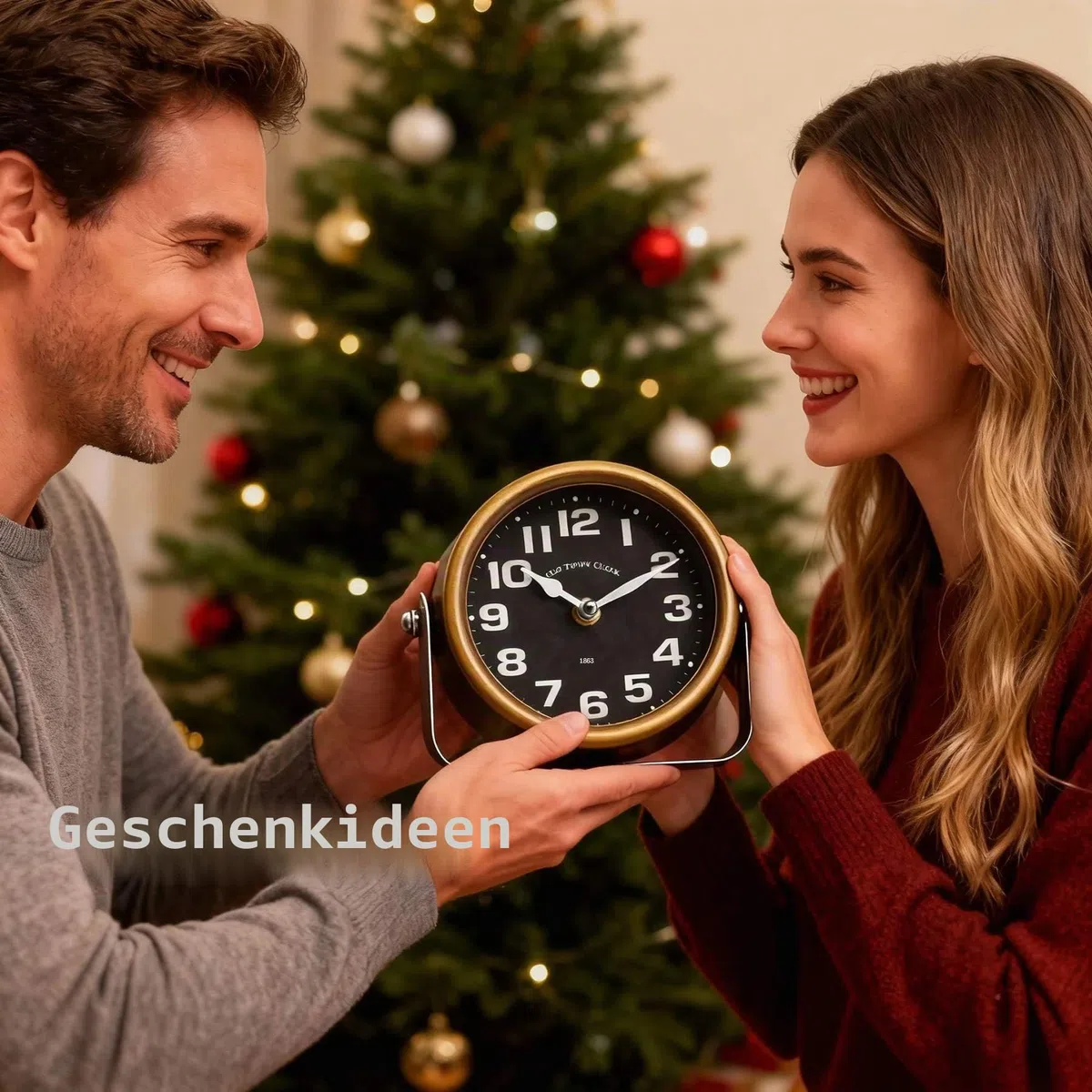 YOUKI Vintage Standuhr klein Tischuhren kaminuhr,Standuhren Analog Kaminuhren,Tischuhr Retro, Batteriebetrieben Leiser Betrieb Ohne TickenSchlafzimmer und Wohnzimmer