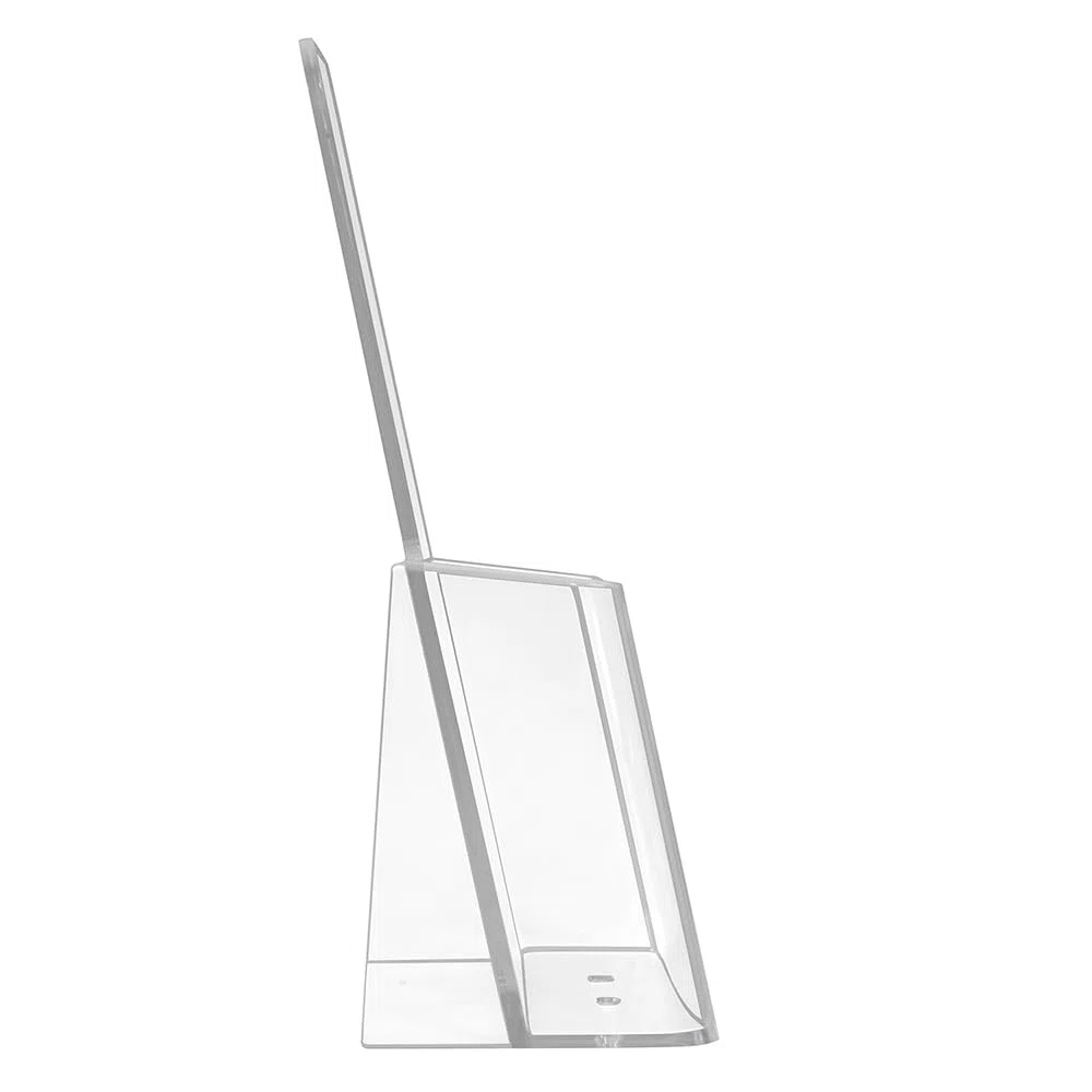 Zeigis 10er Set Tischprospektständer DIN Lang (99 x 210 mm) Prospekthalter Flyerhalter Transparenter Prospektständer für Flyer & Broschüren