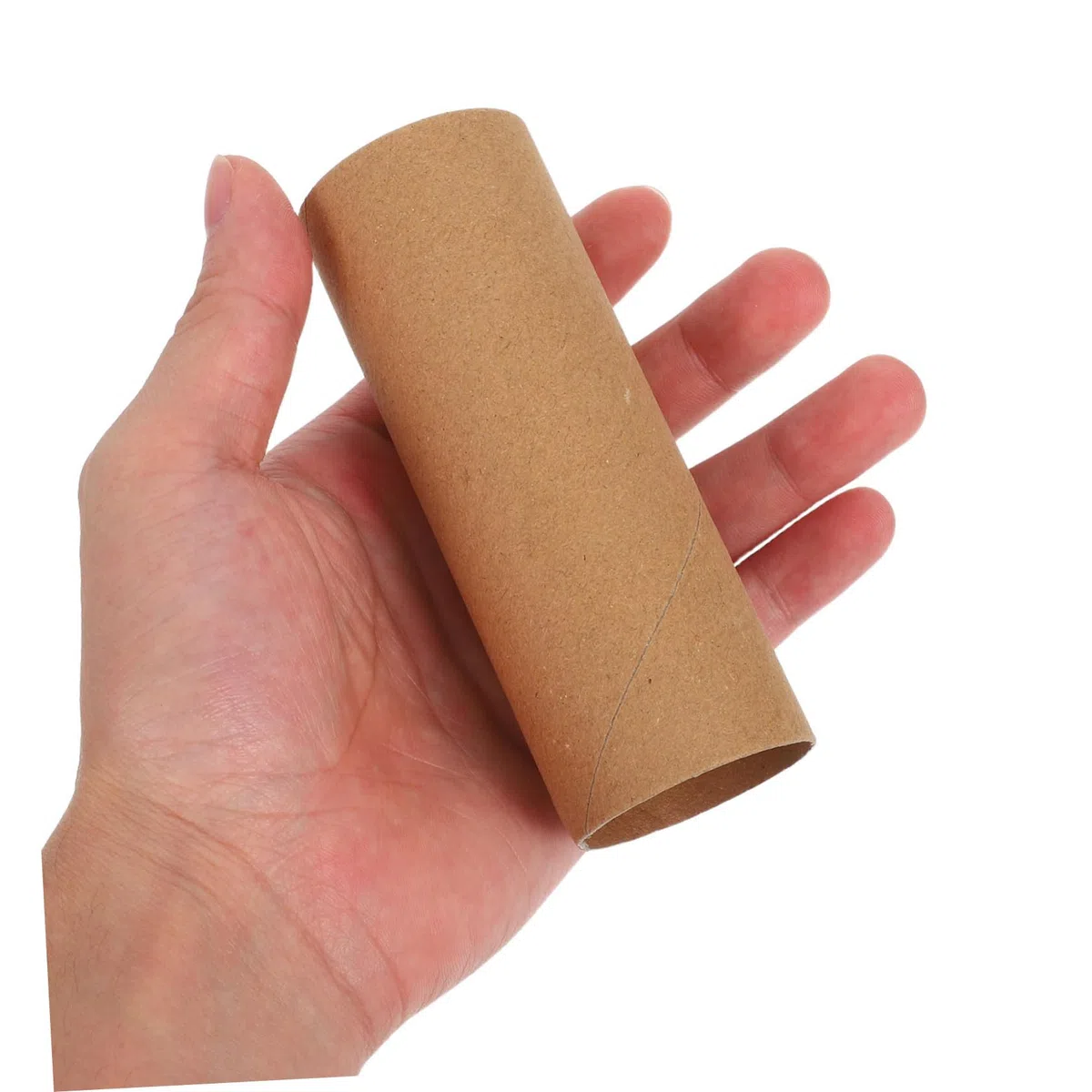 AKOOSY 20 Stück Runde Papierröhren aus Braunem Papier Nachhaltige Bastelrollen zum Bemalen für Indoor Bastelprojekte und Schulprojekte