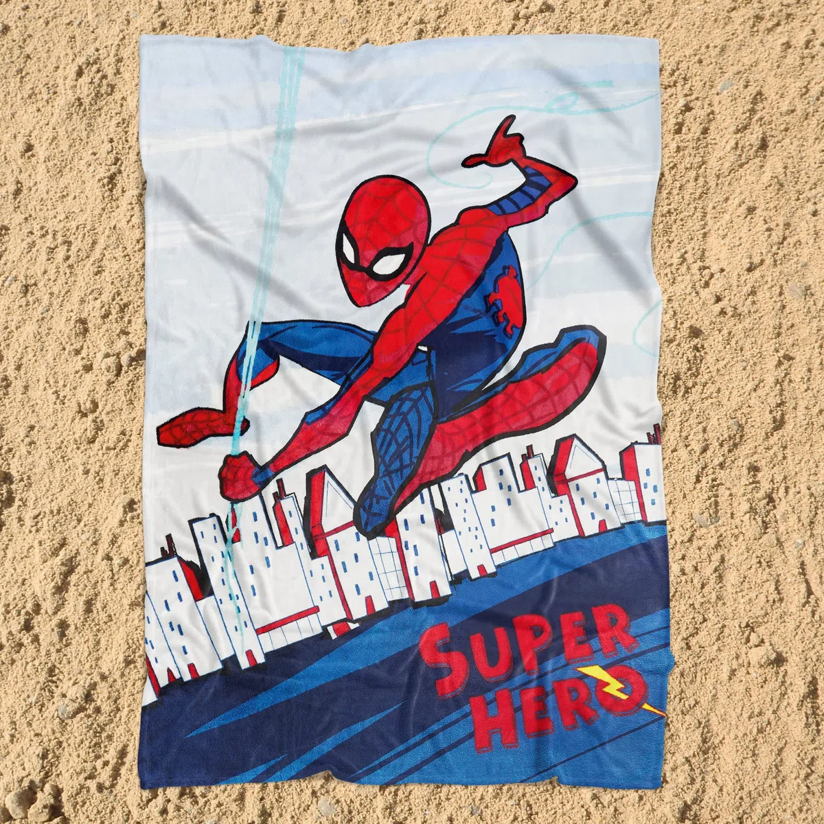Große Spider Man Wohndecke Super Hero 130 x 170 cm super weiche Coral-Fleecedecke Mikroflausch Kuschel-Decke Sofadecke Spider-Man Marvel Comics Disney MCU Avengers No Way Home passend zur Bettwäsche