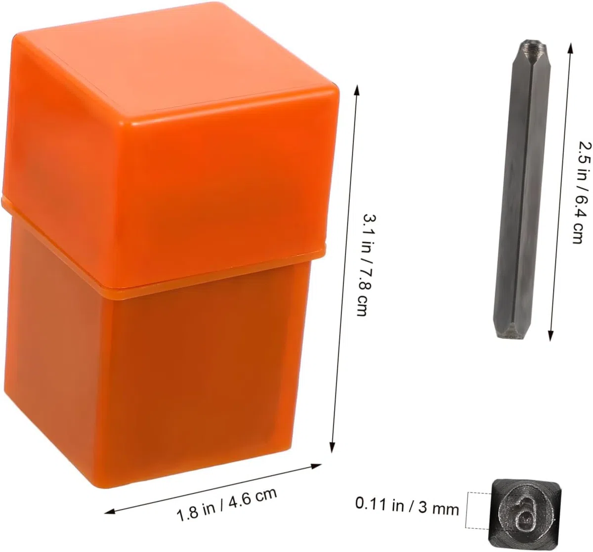 37-teiliges Metall Schlagstempel Set 3mm, Alphabet A-Z Zahlen 0-9 & Sonderzeichen, Gehärteter Stahl Prägestempel für Metall Kunststoff Holz Leder,