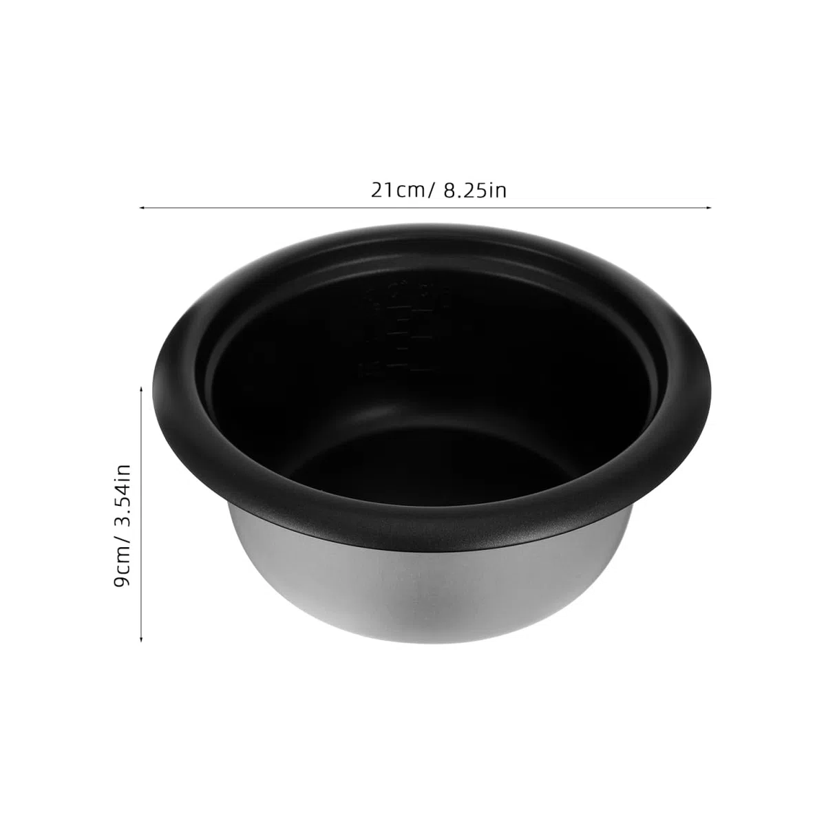 MAGICLULU Reiskocher Innentopf 1.5L Antihaftbeschichteter Ersatz Kochtopf Für Reiskocher Austauschbarer Innenkochtopf Ideal Zum Reiskochen Und Kuchenbacken