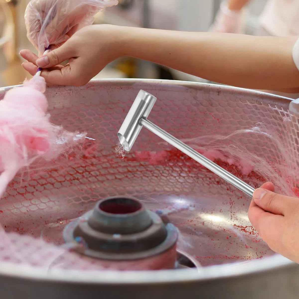 Ciieeo Edelstahl Marshmallow Zuckerlöffel Für Zuckerwattemaschine Mit Ergonomischem Griff Robuster Zuckerportionierer Für Haushalt Partys Und Gastronomie