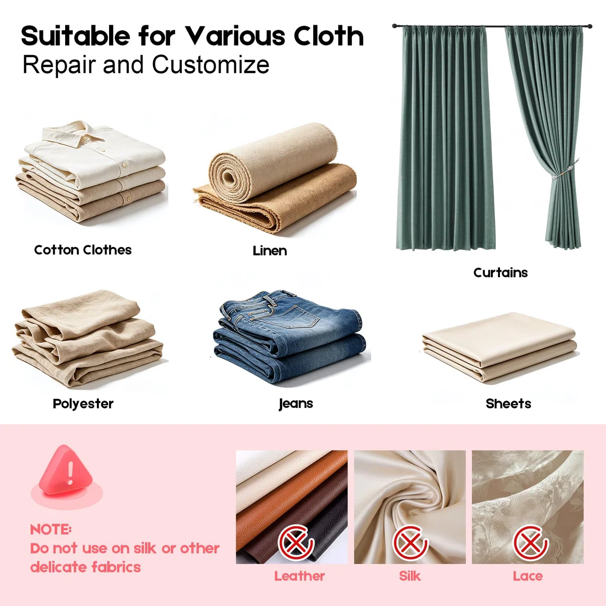 Stichsäumpistole 5 mm – Mini-Stickpistole & Handheld Nähpistole für schnelle & unsichtbare Reparaturen an Jeans, Wolle, Leinen, DIY & Party-Outfits, inkl. 5 Nadeln & 3000 Befestiger