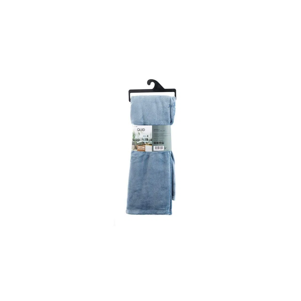 QD Fleecedecke, 130 x 150 cm, Blau