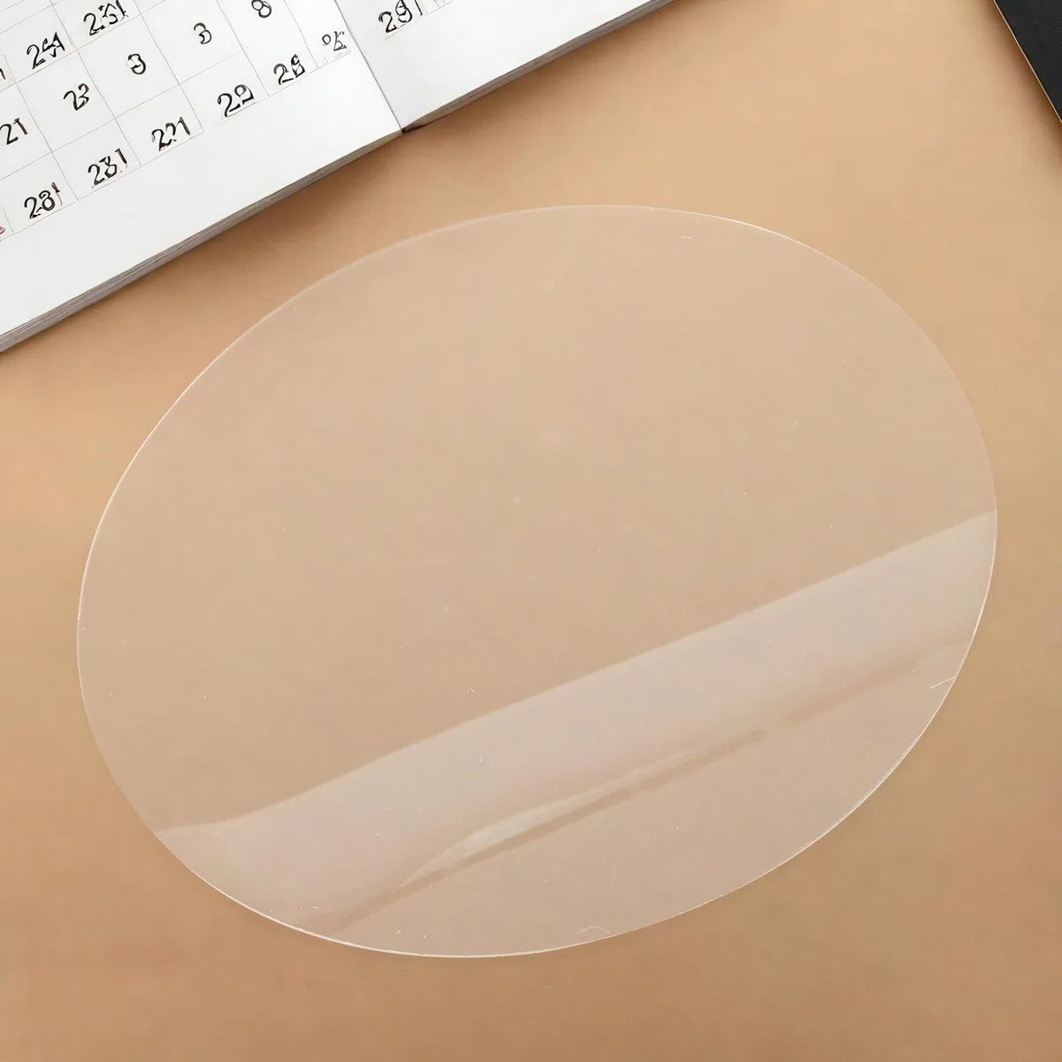 BESTYASH Transparente Acryl Uhrenplatte Rund 300mm Durchmesser 2mm Dicke Uhrenglas für Selbstgemacht Wanduhren Stabiles Zifferblatt mit Polierter Oberfläche Modernes Wanddekor