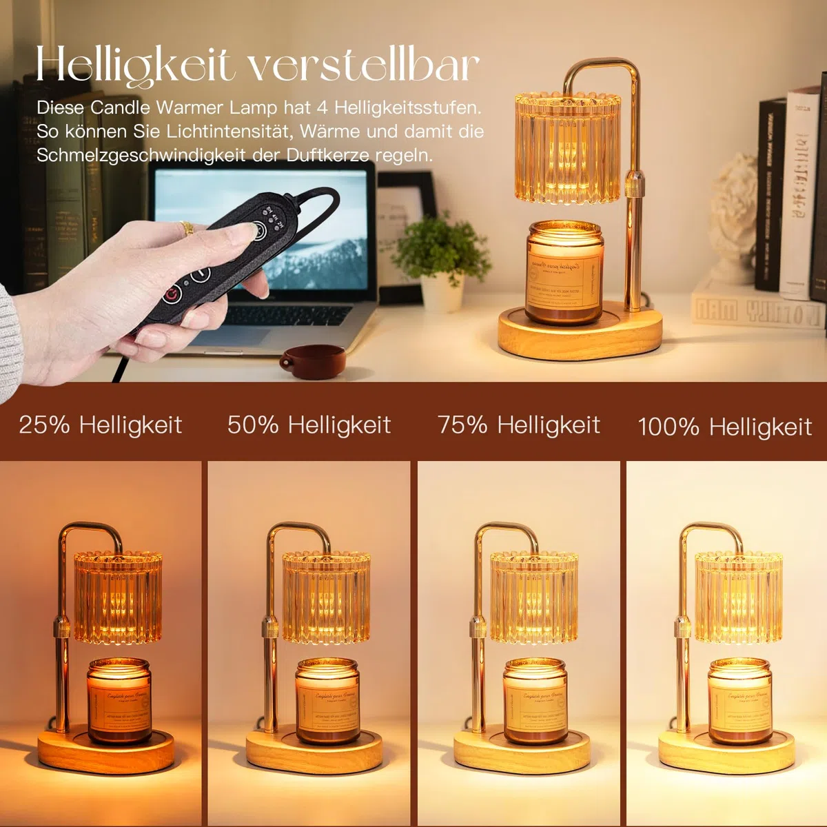 Candle Warmer Kerzenwärmer Lampe: Candle Warmer Lamp Kerzenwärmer Duftlampe Deko Wohnzimmer Elektrisch Wärmelampe für Duftkerze Geschenke für Frauen Beste Freundin Mama Kerzen Lampe