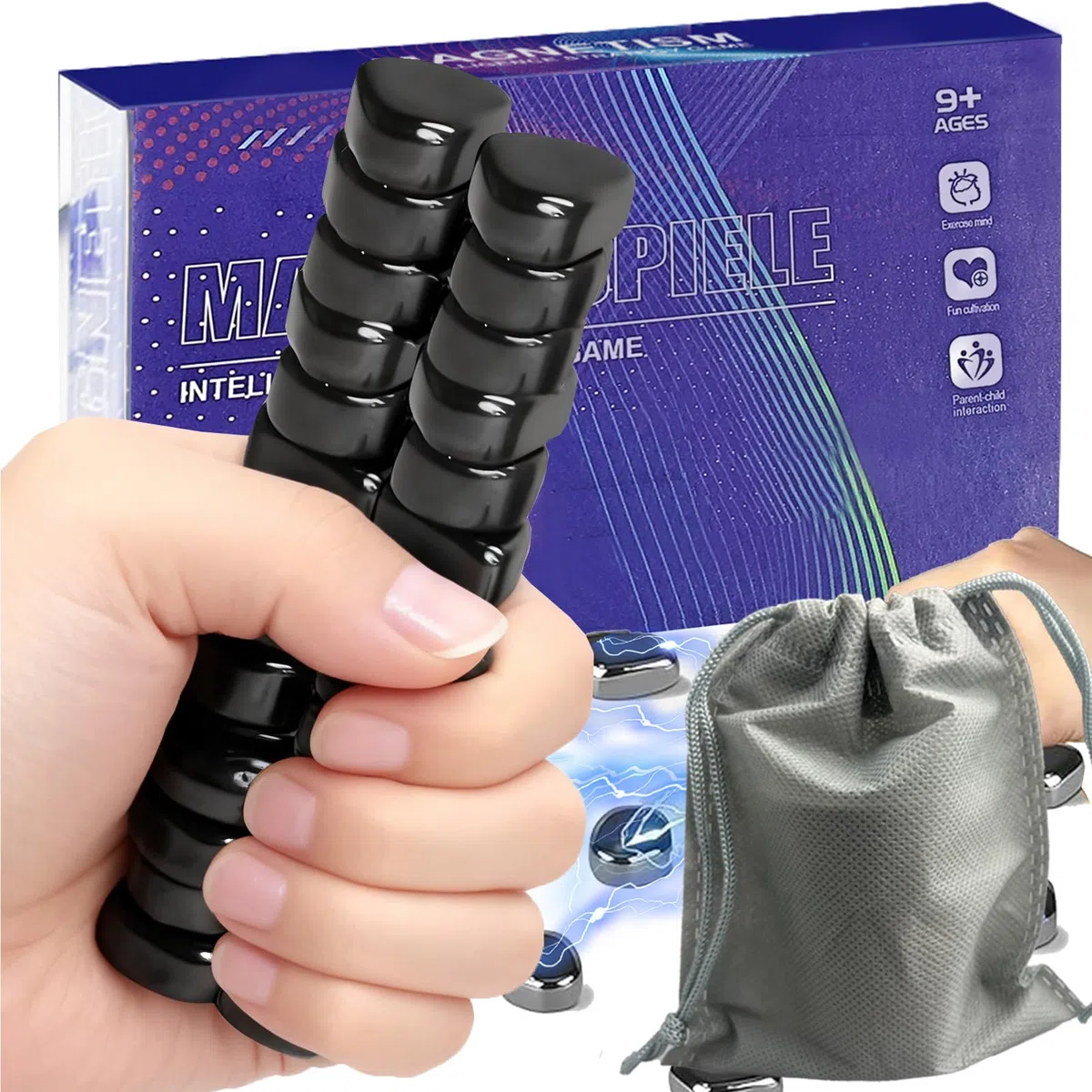 XINCHEN 40 Stück Magnetisches Schachspiel Magnet Schach, Tisch-Magnetspiel, Magnet Spiel,Pädagogisches Schachspiel Damespiel Magnetic Tragbares Schachbrett Partyzubehör für Familientreffen und Reisen