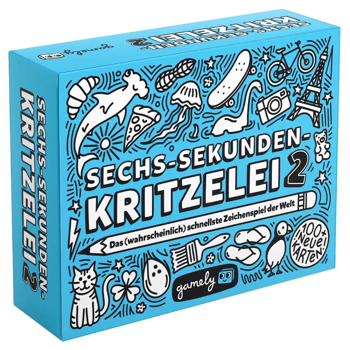 Gamely Sechs-Sekunden-Kritzelei 2: Das fieberhaft-Flotte, fetzige Zeichenspiel | EIN familienfreundliches Partyspiel für Kinder, Teenager und Erwachsene