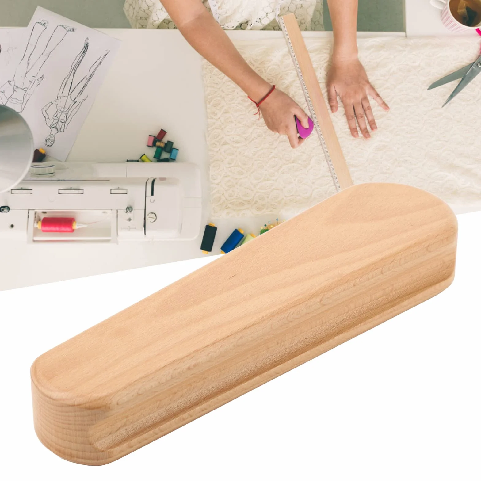 Schneider-Klöppel-Quilter Schneider-Holz-Klöppel-Werkzeug Holz-Klöppel-Multifunktions-Quilter-Klöppel Schneider Kleidungsfalten