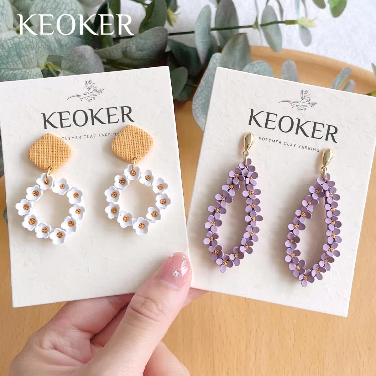 Keoker Konzentrische Kreis-Tonschneider für Polymer-Ton-Schmuck, 12 Formen, organische Polymer-Tonschneider für Ohrringe