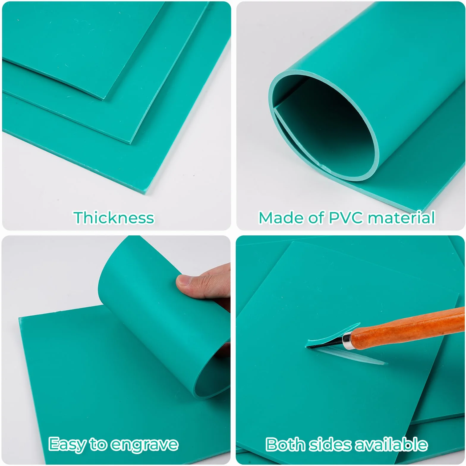 14 Stück Linoleum Platten Linoldruck Set Stempelgummi Linolschnitt, Blockdruck Starter Kit, A4 A5 A6 Gummistempel Schnitzblöcke mit Bildhauerwerkzeugen, für Siegelschnitzerei DIY