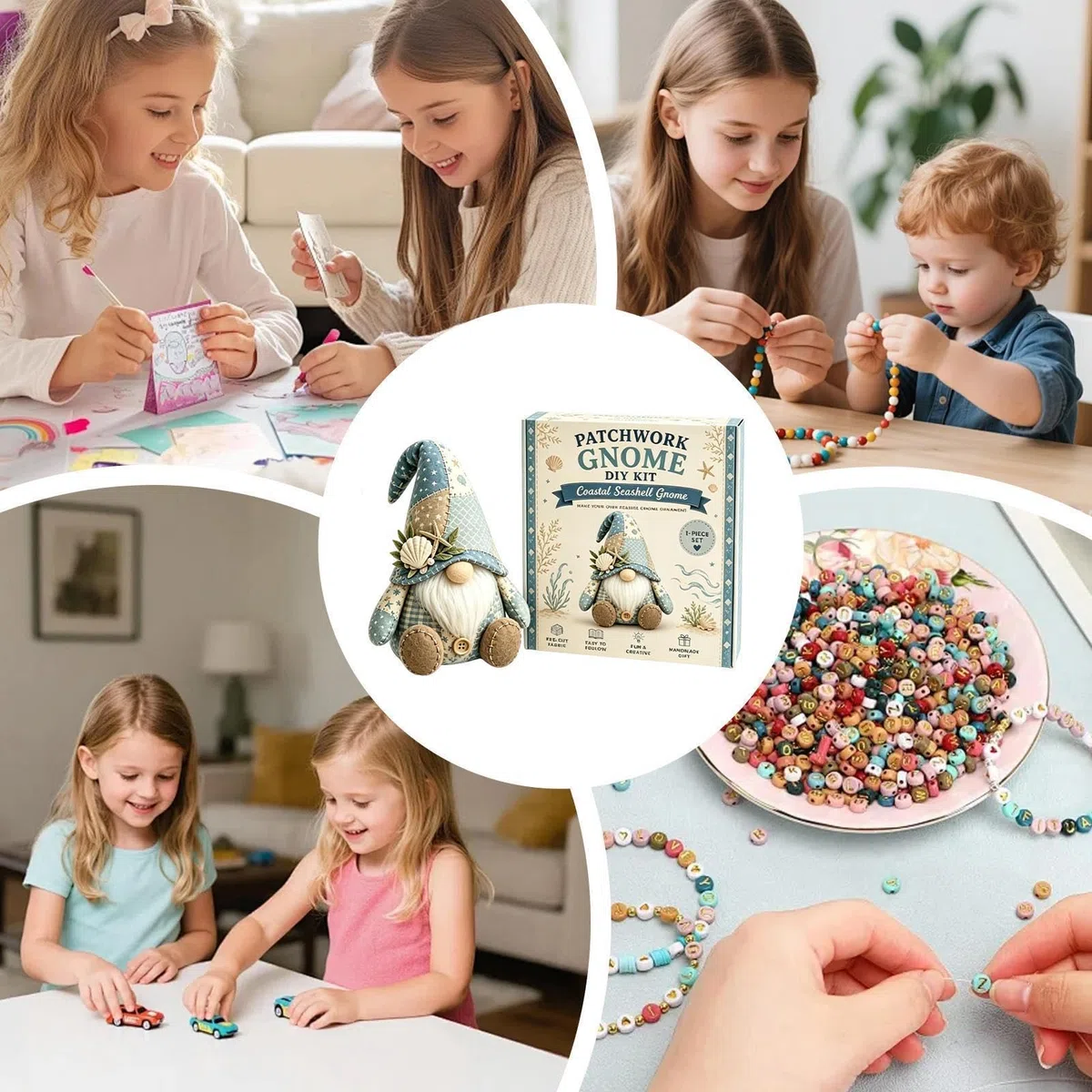 Sdttoab Gnome-patchworks-DIY-Kollektion, Handcrafted Felt Gnome Kit, Für Anfänger, Kreatives DIY-Geschenk Für Bastelliebhaber Und Heimdekoration