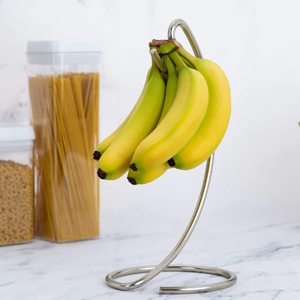 Lodokdre Bananenhalter - Metall - Bananenaufhänger Baumständer für Küchenarbeitsplatte
